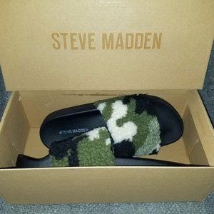 BNIB, Steve Madden Camo Shear Slipper Slide, Size 7